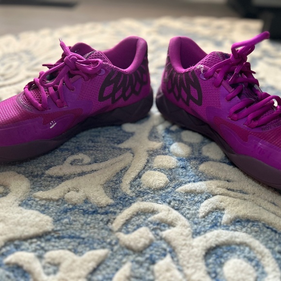 MB.01 Disco Lo Basketball Shoes Size 8.5 Deep Orchid / Pickled Beet - Mens - Picture 8 of 13